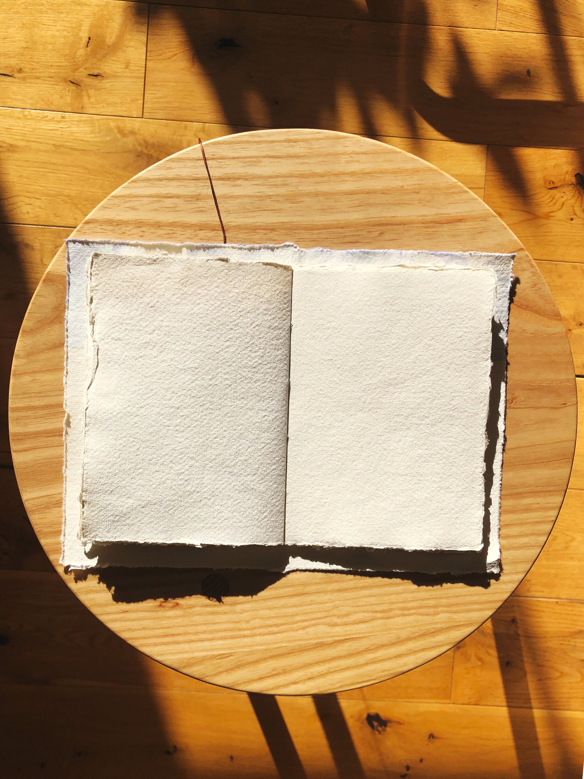 Perfectly-Imperfect Personalised 100% Cotton Rag Handmade Journal with Suminagashi Marbled and Typewritten Cover